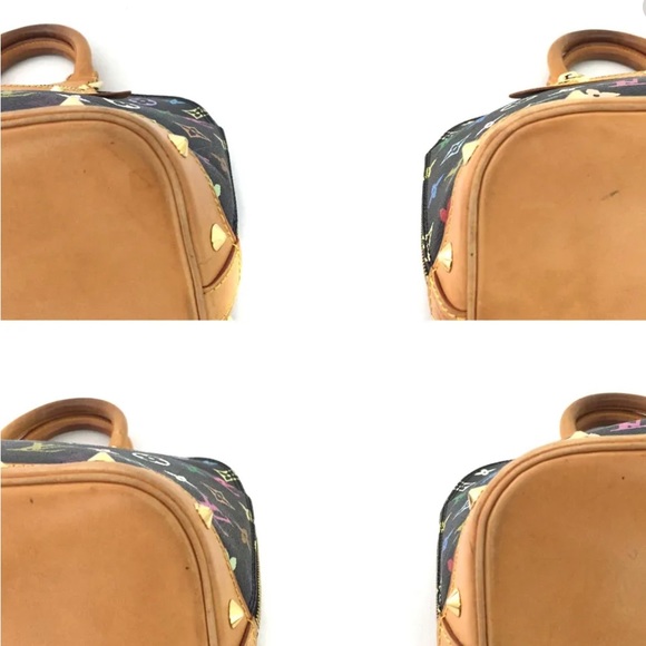 Louis Vuitton Takashi Murakami X Alma PM with COA Black Multicolor Stud - Picture 9 of 16